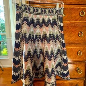 Missoni Patterned Knit A-Line Skirt